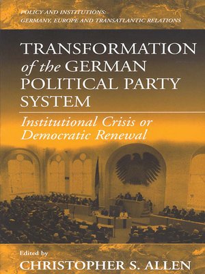 cover image of Transformation of the German Political Party System